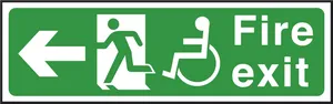 Accessible Fire Exit Sign