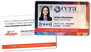 Accredited Travel Agency I D Cards PNG image