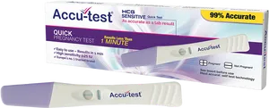 Accu Test Pregnancy Test Kit PNG image