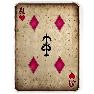 Ace Card In Vintage Style Png 19 PNG image