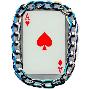 Ace Card With Chain PNG Pja