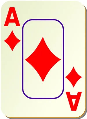 Aceof Diamonds Playing Card PNG image