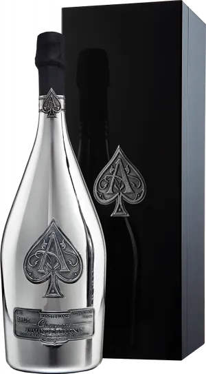 Aceof Spades Champagne Bottleand Box PNG