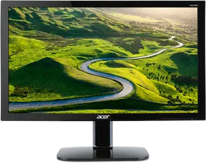 Acer Monitor Landscape Display PNG image