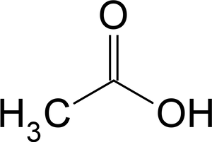 Acetic Acid Molecular Structure PNG