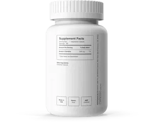 Acetyl L Carnitine Supplement Bottle PNG image