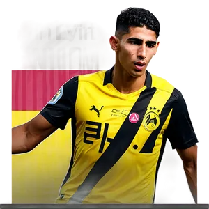 Achraf Hakimi Portrait Png Qhq33 PNG image