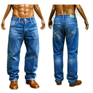 Acid Wash Jean PNG 19