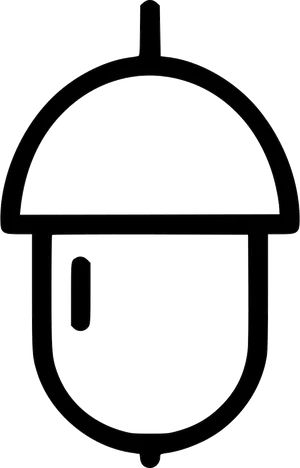 Acorn Icon Silhouette PNG
