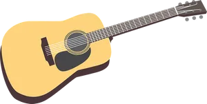 Acoustic Guitar Illustration