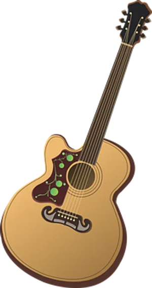 Acoustic Guitar Illustration