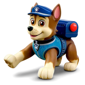 Action Figure Chase Paw Patrol Png 63 PNG image