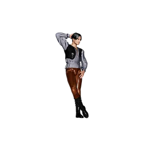 Action Figure Poseon Black Background