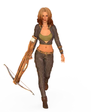 Action Figure Womanwith Crossbow