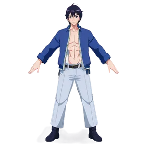 Action Pose Anime Character Png Owc PNG image