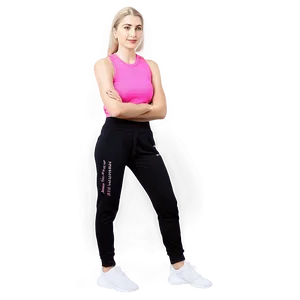 Active Black Sweatpants PNG Wch