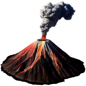 Active Volcano Landscape Png 76 PNG image