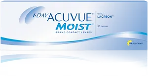 Acuvue Moist Contact Lenses Packaging PNG image