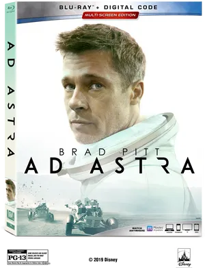 Ad Astra Blu Ray Cover PNG image