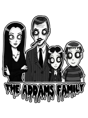 Addams Family Illustration PNG image