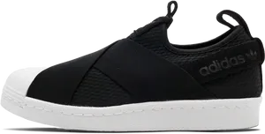 Adidas Black Slip On Sneaker PNG image