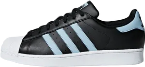 Adidas Black Sneakerwith Blue Stripes