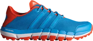 Adidas Blue Orange Running Shoe PNG image