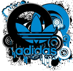 Adidas Logo Artistic Design PNG image