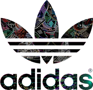 Adidas Logo Artistic Interpretation PNG image