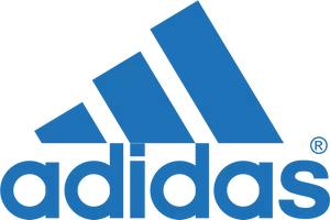Adidas Logo Blue Background PNG image