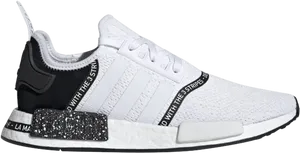 Adidas N M D R1 Sneaker White Black PNG image