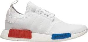 Adidas N M D R1 White Blue Red