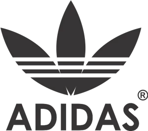 Adidas Trefoil Logo Black Background PNG image