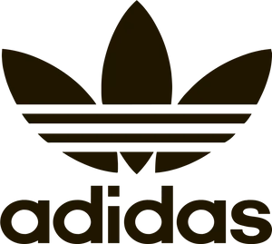 Adidas Trefoil Logo Black Background PNG image