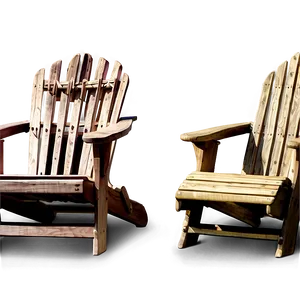 Adirondack Chair On Beach PNG 46