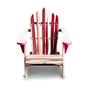 Adirondack Chair On Beach PNG Dwx