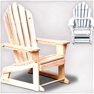 Adirondack Chair Silhouette PNG Iab
