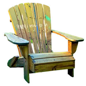 Adirondack Chair With Ottoman PNG Uja