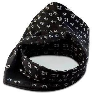 Adjustable Black Bandana PNG 6 PNG