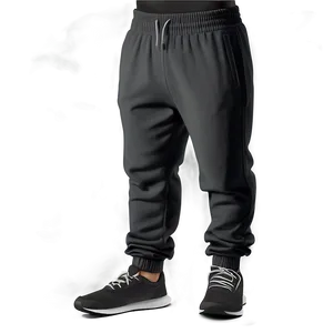 Adjustable Black Sweatpants PNG 56