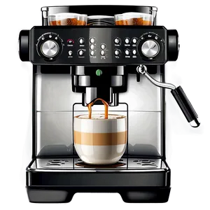 Adjustable Coffee Machine PNG 06262024