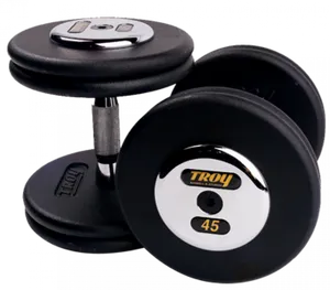 Adjustable Dumbbell Set Troy Brand PNG image