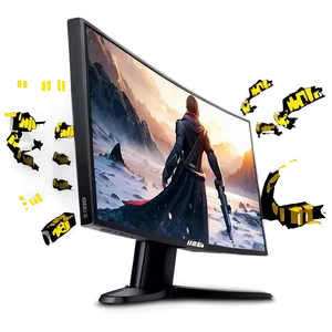 Adjustable Gaming Monitor PNG Wue