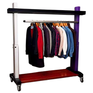 Adjustable Height Clothes Rack Png 20 PNG image