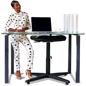 Adjustable Height Desk Chair PNG Okn15 PNG