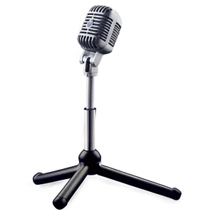 Adjustable Height Microphone On Stand PNG 85
