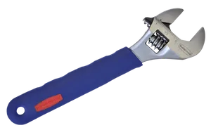 Adjustable Wrench Isolatedon Blue Background.png PNG image