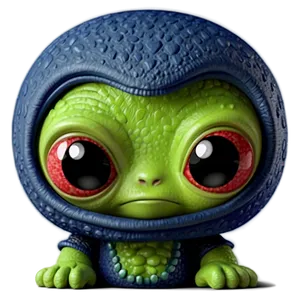 Adorable Alien Cartoon PNG 30 PNG