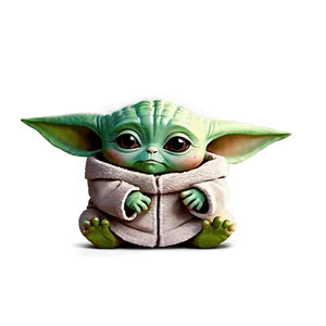 Adorable Baby Yoda Character Png 05062024 PNG image