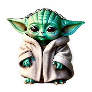 Adorable Baby Yoda Character PNG 06252024 PNG